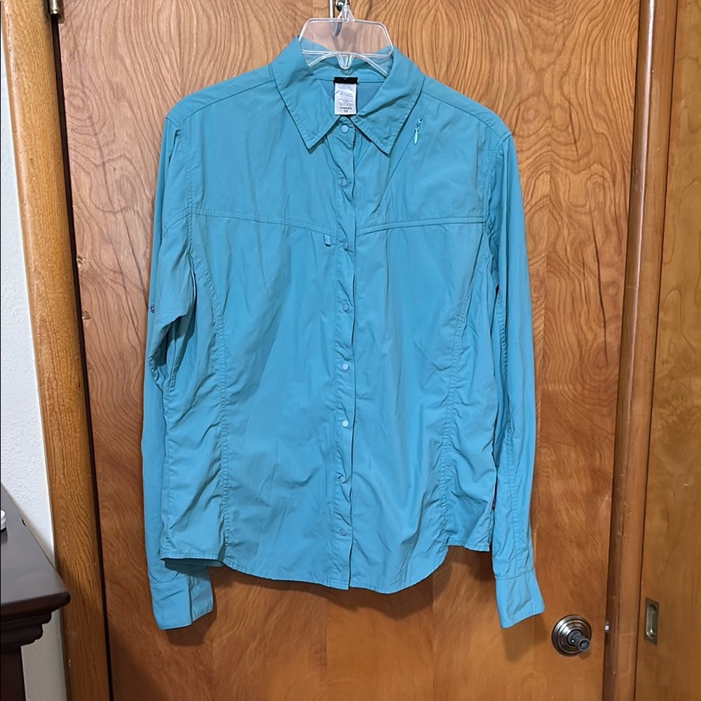 Patagonia Blue Casual Button Down Shirt size 12